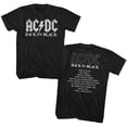 thumbnail image 1 of AC/DC Hard Rock Band Music Group Back In Black Album In White Adult T-Shirt Tee, 1 of 3
