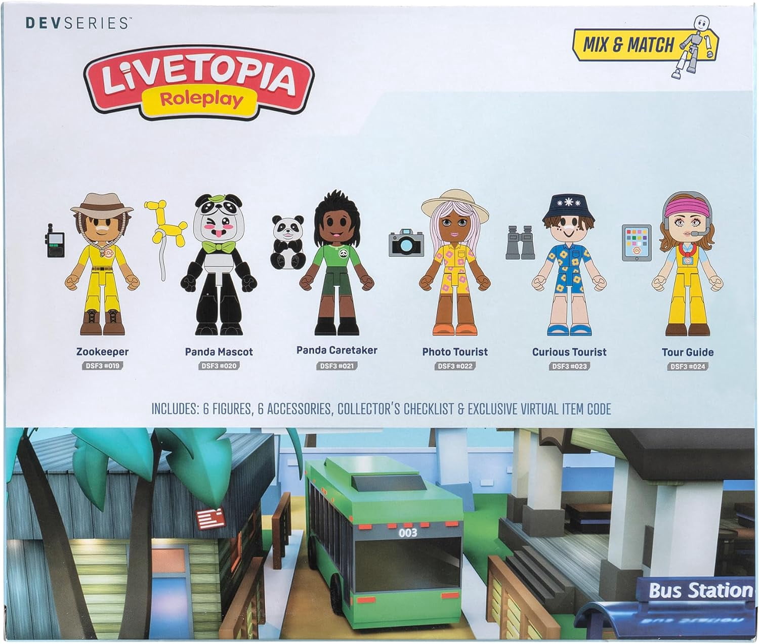 DevSeries Livetopia Roleplay Day at the Zoo Pack Playset w/ 6