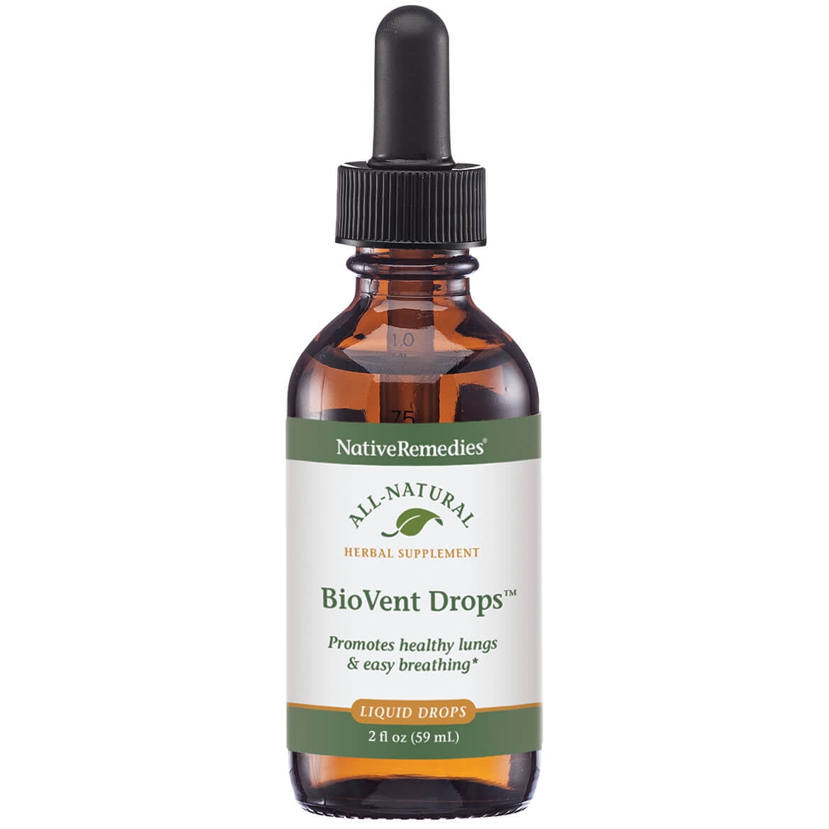 NativeRemedies BioVent Drops - All Natural Herbal Supplement For Healthy Lungs and Easy Breathing - Helps Maintain Open, Clear Airways and Encourages