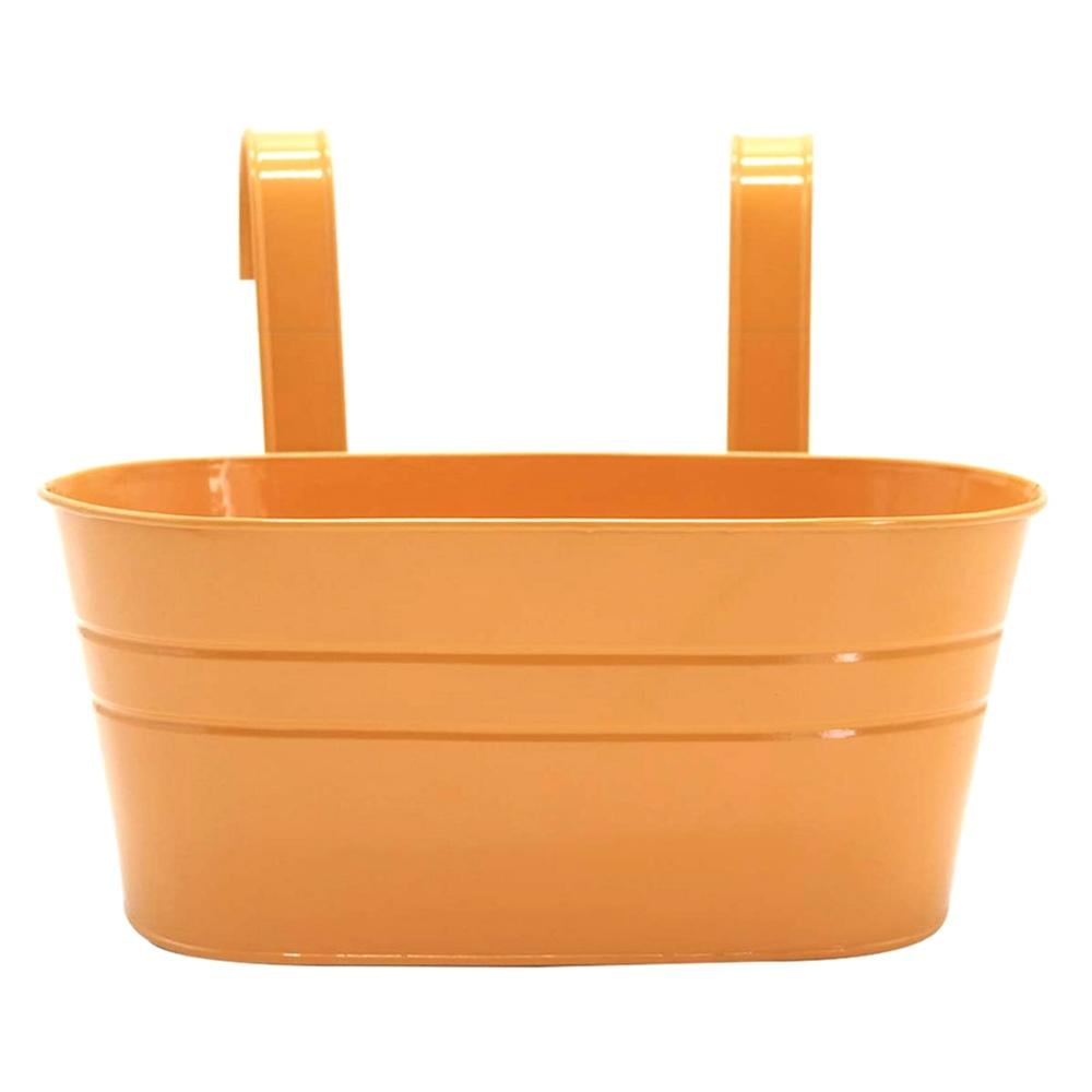 Metal Iron Hanging Flower Pot, Balcony Flower Pot Hanging Flower Pot