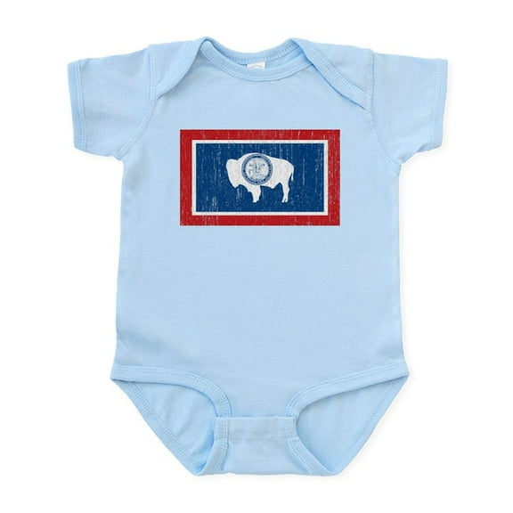 CafePress - Vintage Wyoming Infant Bodysuit - Baby Light Bodysuit, Size Newborn - 24 Months