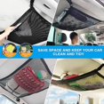 thumbnail image 3 of Car Fishing Rod Holder Multipurpose Car Ceiling Storage Net Vehicle Fishing Rod Rack Fishing Pole Holder Adjusta, 3 of 4
