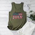 thumbnail image 4 of IROINNID Women's Round Neckline Tank Sleeveless Casual America Flag Casual Tops Blouse Tops Women Tops 4th Of July, 4 of 5