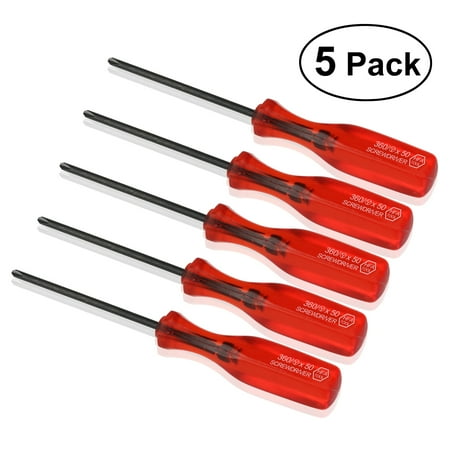 

FRCOLOR 5Pcs Triwing Trigram Y-Tip Screwdrivers Screw Drivers for /DS /DS Lite /GBA (Red)