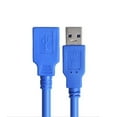 thumbnail image 2 of USB 3.0 Extension Cable 5FT, USB A Male to Female Cord Extender Durable Braided High Data Transfer Compatible with Printer, USB Keyboard, Flash/Hard Drive, Blue, 2 of 5
