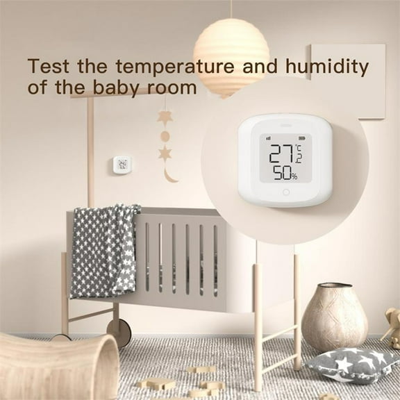 For Tuya Wifi Smart Temperature And Humidity Sensor Indoor Screen Thermometer