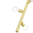 thumbnail image 2 of 45863-12 Livex Lighting Bannister - 3 Light Pendant in Mid Century Modern Style - 6 Inches wide by 29.5 Inches high-Satin Brass Finish    -Traditional, 2 of 8