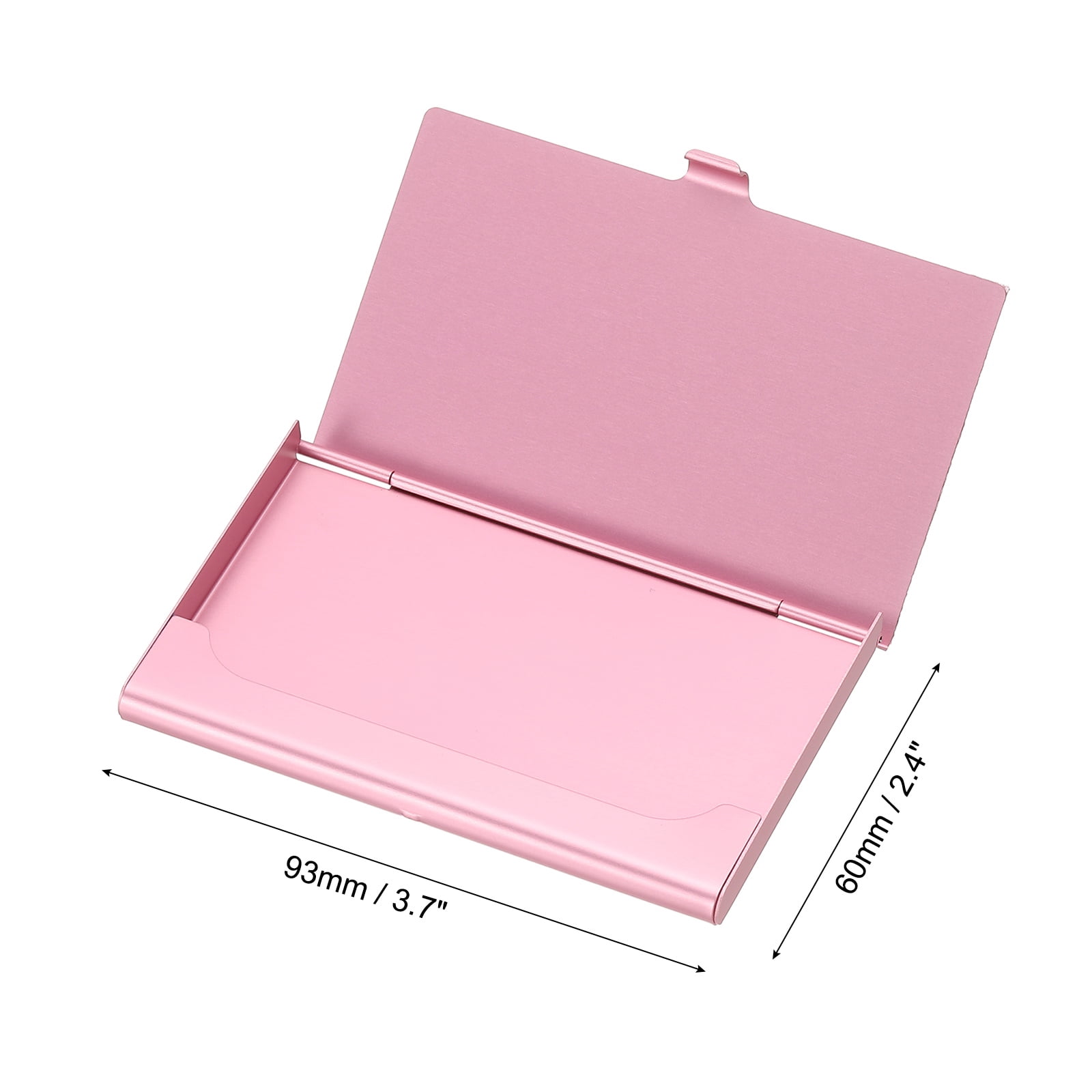 Unique Bargains Rhinestone Business Card Holder Alloy Bling Pocket Organizer Pink