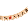 thumbnail image 2 of OULII Light Brown Hanging Cloth Decorations Paper Banner for New Year Party Decoration, 2 of 2