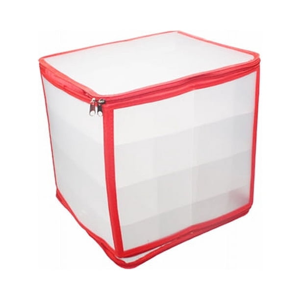 Caja De Almacenamiento De Adornos, Organizador De Decoración De Árbol De Navidad, Bolsa De Decoración De Adornos Guardurnaity HA020848-00