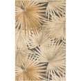 thumbnail image 3 of Unique Loom Outdoor Botanical Collection Area Rug - Meadow (5' 1" x 8' Rectangle Multi/Beige), 3 of 8