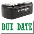 thumbnail image 1 of Slim Pre-Inked Due Date Stamp, Slim 1444, Ultra Slim Design, Impression Size 1/2" by 1-3/4", Up to 25,000 Impressions - Green Ink, 1 of 10