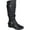 Black, variant on Journee Womens Paris Hidden Wedge Riding Boots