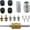 Black, variant on 17 count R12 R134A Air Conditioning Valve Core Kit (Black)