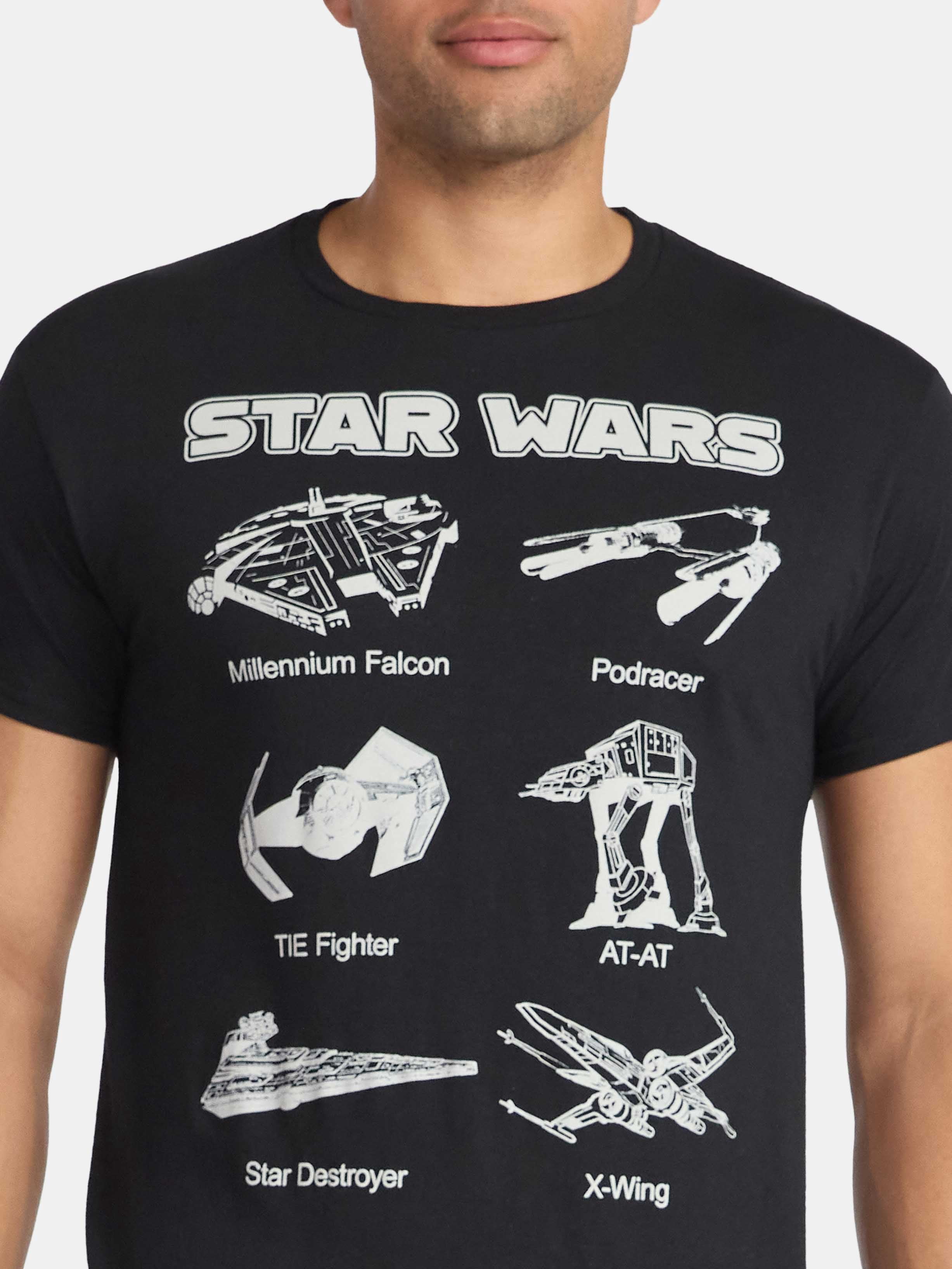 Mandalorian Star Wars Men's and Big Men's Graphic Tee with Short Sleeves, Sizes S-3XL