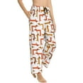 thumbnail image 2 of Xecao Dachshund Dog Women's Straight Lounge Pajama Pants: The Epitome of Relaxed Sleepwear, 2 of 9