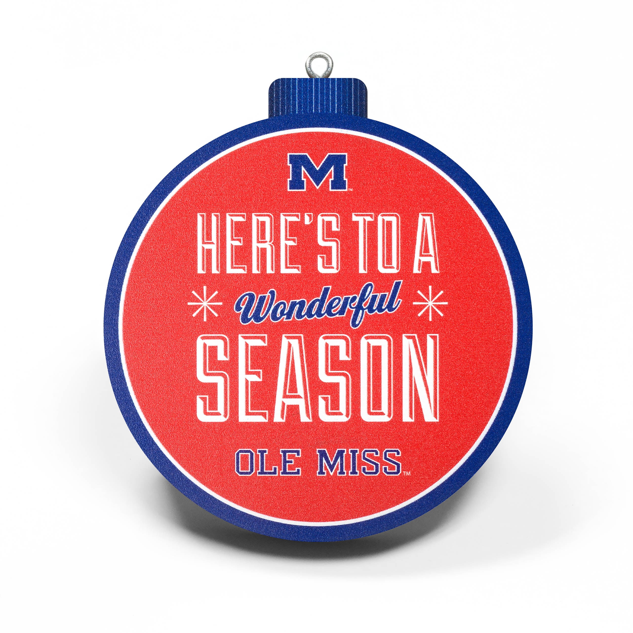 YouTheFan NCAA Mississippi Rebels 3D Logo Series Ornament