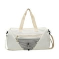 thumbnail image 2 of Bolsa de lona de gimnasio mochila con comparación con el compartimento de zapatos Mujeres Nylon Gym Equipment Bolsa de viaje de semana para el, 2 of 10