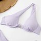 thumbnail image 4 of Traje de baño para mujer, bikini de dos piezas con hombros descubiertos y soporte de acero, color liso, trajes de baño para mujer, conjuntos de bikini para mujer, trajes de baño de bikini para mujer, 4 of 7