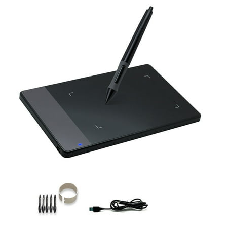 Huion 420 Portable Art Graphic Digital Painting Tablet Light Touch Pad Signature Board with Wireless Drawing Pen for Windows/XP/Mac OS, (Best Drawing Program For Graphic Tablet)