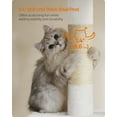 thumbnail image 6 of Cat Tree 33.1-Inch Cat Tower for Large Cats up to 16 lb, Large Perch, 2 Cat Caves, Scratching Post, Cream White, 6 of 8