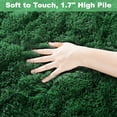 thumbnail image 3 of Nefoso Shag Area Rug, 7ft x 10ft Soft Fluffy Area Rugs for Living Room Bedroom Decor Carpet, Dark Green, 3 of 6