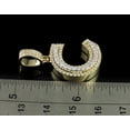 thumbnail image 5 of New Jewels 2Ct Round Cut Real Moissanite Custom Initial Alphabet ''C'' Letter Pendant 14K Yellow Gold Plated, 5 of 5