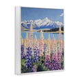 thumbnail image 2 of Stupell Industries Modern Mountains & Wildflowers by Lake White Framed Giclee Art, 11 x 14, by The Prints Vibe, 2 of 8