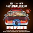thumbnail image 4 of VEVOR Electric Roaster Oven, 22 QT Turkey Roaster Oven with Self-Basting Lid, 1450W Roaster Oven with Defrost & Warm Function, Adjustable Temp, Removable Pan & Rack, Fits Turkeys Up to 26LBS, Silver, 4 of 8