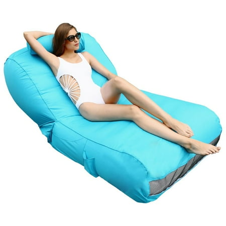 OVE Decors Aqua sunlounger - Inflatable Pool Float (Blue)