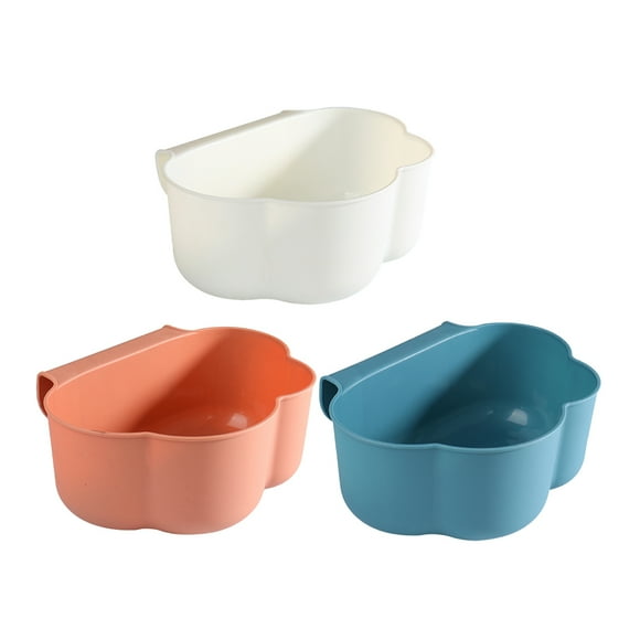 3 Pcs Kitchen Compost Bin Hanging Small Trash Can Cloud Shape Wall Mounted Compost Bucket For Cupboards Bathroom Bedroom Countertop Or Under Sink