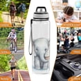 thumbnail image 7 of Elephant Ice Cream Sports Water Bottle Portable Travel Mug 32oz BPA Free Leak Proof Straw Transparent Tritan for Gym Yoga Cycling Camping, 7 of 7