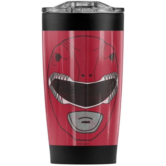 Power Rangers/Red Ranger Mask Stainless Steel Tumbler 20 oz Coffee Travel Mug/Cup, Vacuum Insulated & Double Wall with Leakproof Sliding Lid | Great for Hot Drinks and Cold Beverages
