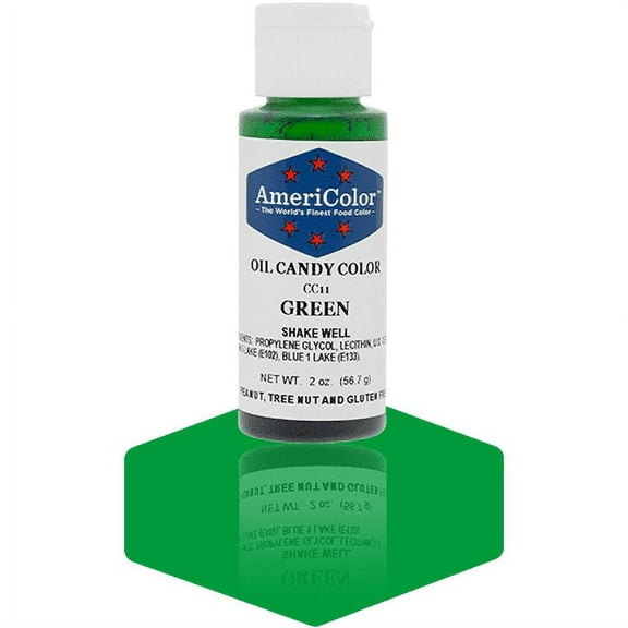 AmeriColor, Oil Candy Food Color, Green 2oz