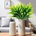 thumbnail image 3 of Deago 4 Bundles Artificial Grass Fake Plants 17in Outdoor Plastic UV Resistant Greenery Fake Grass for Home Window Garden Office Patio Decor, 3 of 7