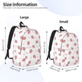 thumbnail image 4 of Balery Hand Drawn Strawberry Vintage Canvas Backpack for Men and Women - Large Capacity, Durable Travel Laptop Bag for School, Work, Hiking, and Outdoor Activities, 4 of 7