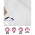 thumbnail image 6 of Blue Golden Floral Kitchen Dish Towels for Drying Dishes Set of 2, Summer Flowers Vintage Beige Waffle Weave Microfiber Hand Tea Bathroom Towels Quick Dry & Absorbent Towel 12x12, 6 of 7