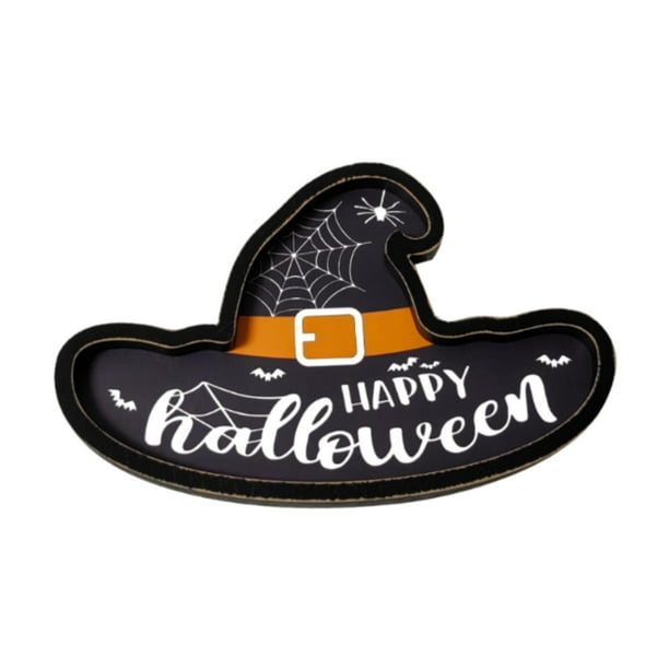Bandeja de madera para Halloween, decoración rústica, portátil, resistente, multifunción, bandeja para tartas, bandeja para queso para servir en la