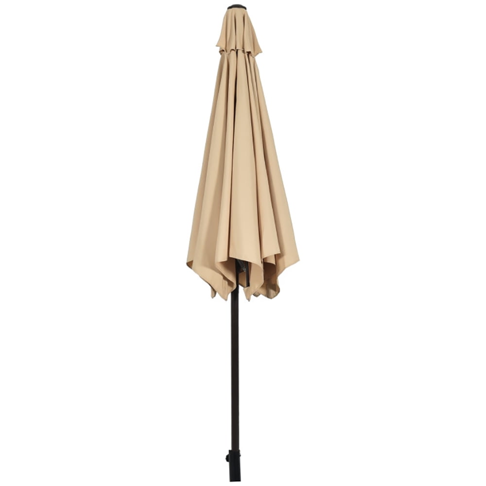 Aimee Lii 10 Feet Outdoor Patio Umbrella with Tilt Adjustment and Crank, Sunbrella Patio Umbrellas, Beige Aimee Lii 10 Feet Outdoor Patio Umbrella with Tilt Adjustment and Crank, Sunbrella Patio Umbrellas, Beige