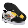 HEELYS Youth Kids Rugrats Pro 20 Prints Wheels Skate Sneaker Shoes BLACK/WHT/PUR