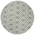 thumbnail image 2 of SAFAVIEH Chatham Graham Geometric Wool Area Rug, Dark Gray/Ivory, 7' x 7' Round, 2 of 7