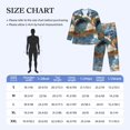 thumbnail image 4 of Hirioo Abstract Sea Turtle for Men's Pajama Sets 2 Piece Pjs Men's Long-Sleeved Pajama Set Button Down Sleepwear,S-XXL-Large, 4 of 7