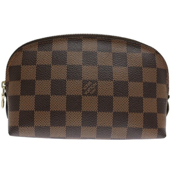 Pre-Owned Louis Vuitton Pochette Tick PM Women's Pouch N47516 Damier Ebene (Brown) (Good)