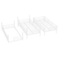 thumbnail image 6 of Leumius Twin over Twin over Twin Bunk Bed,Metal Triple Bunk Bed for 3 Kids/Teens,Heavy Duty Triple Bed with Guardrail and Ladder,Separates Into 3 Twin Beds,White, 6 of 13