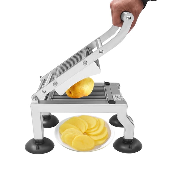 Miumaeov Stainless Steel Commercial Tomato Slicer Manual Food Cutter Vegetables Fruits Slicing Machine 10mm