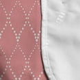 thumbnail image 4 of Abstract Microwave Oven Cover, Classic Diamond Shaped Wavy Lines Points Dots Pastel Modern Geometric, Water Resistant Organizer with Pockets for Kitchen, 36" x 12", Pale Pink and White, by Ambesonne, 4 of 4
