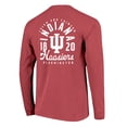 thumbnail image 3 of Men's Crimson Indiana Hoosiers Comfort Colors Mascot Overlay Long Sleeve T-Shirt, 3 of 3