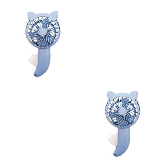 Advancent Ventilador de presión manual sin Herramienta de enfriamiento Dibujos animados Verano Mini ventiladores Pequeño hogar Type2 NO2