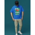 thumbnail image 2 of Green Vibes Only - Festive ICEE St. Patrick's Fun Day Graphic Men's T-shirt, 2 of 4