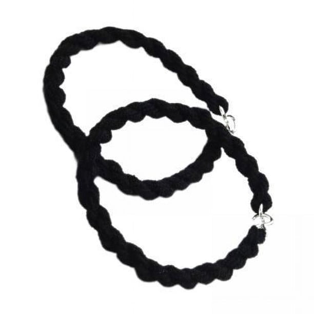6x Herramienta de Camping Negra Correa para Cinturón de Pierna Cordón Elástico Premium Ligero Longitud 20 Cm Longitud Estirada 40 Cm Resistente Al 6 piezas